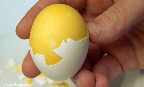تخم مرغ آب‌پز مخلوط طلایی