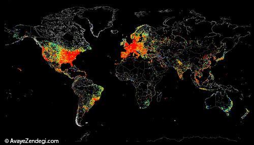 نقشه ترافیک اینترنتی منتشر شد