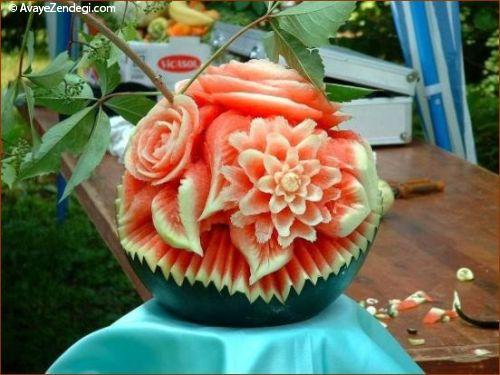  میوه آرایی های جالب با هندوانه 