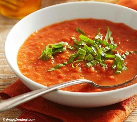 سوپ گوجه‌ فرنگی، سردش می‌چسبه!