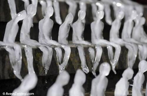 مجسمه‌های یخی جالب در بیرمنگام