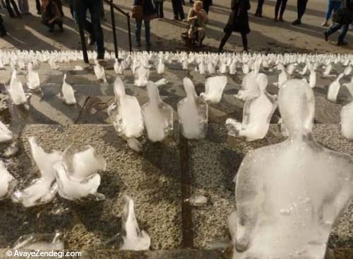  مجسمه‌های یخی جالب در بیرمنگام 