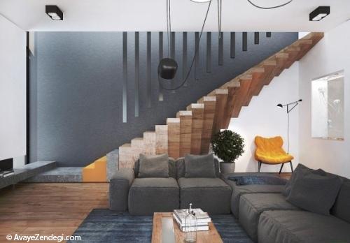 طراحی خانه ای مدرن با فضاهایی منحصر به فرد