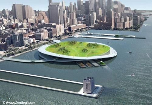  ساخت جزیره روی رودخانه نیویورک 