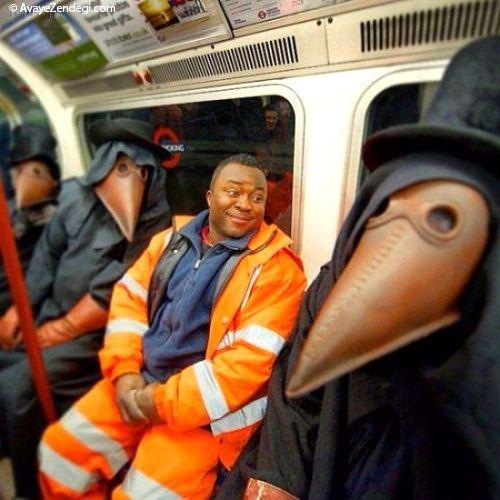  انسان های عجیب و جالب در مترو 
