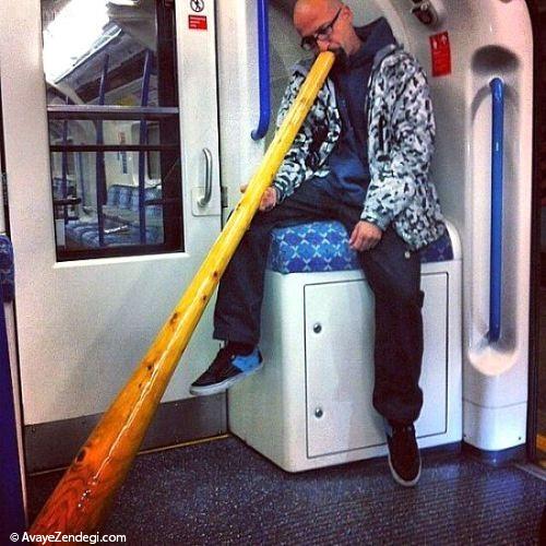  انسان های عجیب و جالب در مترو 