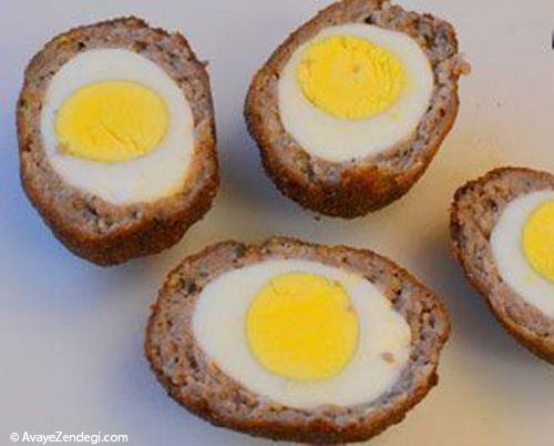 کوکوی خوشمزه اسکاتلندی با مغز تخم مرغی 
