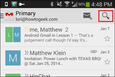 آموزش جیمیل(Gmail) موبایل 