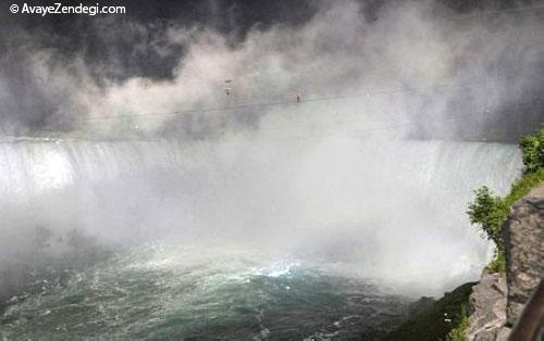 بندبازی جالب روی آبشار نیاگارا 
