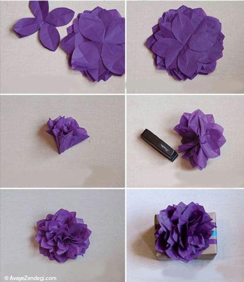 آموزش ساخت گل کاغذی