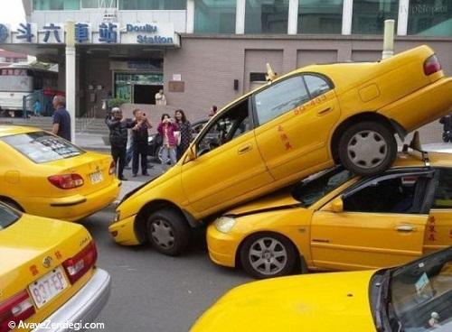 تصادف های جالب خودرو