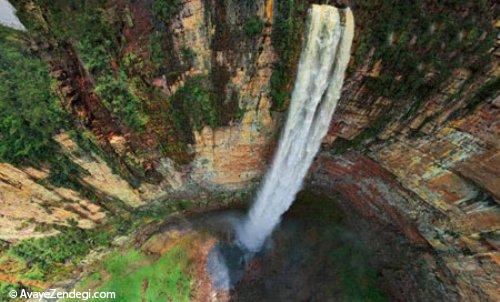  تصاویر هوایی بسیار زیبا از آبشار آنجل 