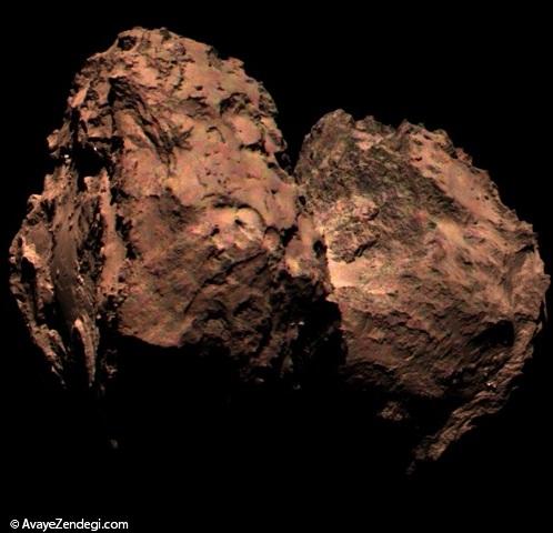 اولین تصویر رنگی حقیقی از دنباله‌دار روزتا