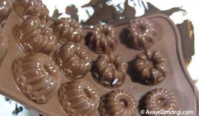 این شکلات های زیبا را در منزتان درست کنید 