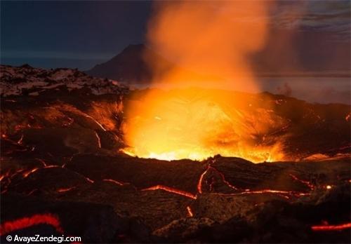  عکس های جالب از دهانه آتشفشان 
