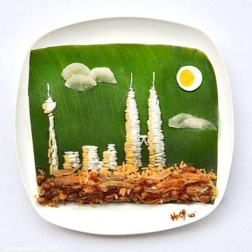 عکس های دیدنی و جالب از خلاقیت با مواد غذایی