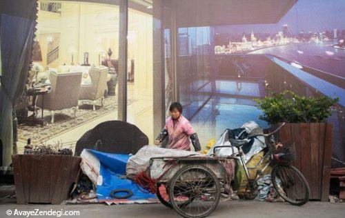 عکس: چهره فقر در شهر آسمانخراش ها 