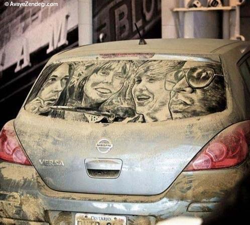  نقاشی روی ماشین های کثیف 