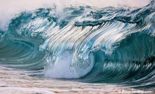 عکاسی سریع از موج های دریا
