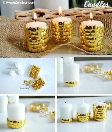 شمع های زیبا برای سفره هفت سین‌ تان بسازید 