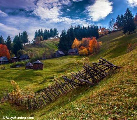  تصاویر دیدنی از طلوع خورشید در روستای زیبا 