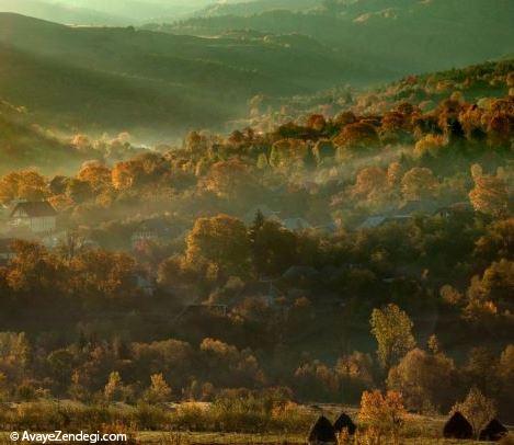  تصاویر دیدنی از طلوع خورشید در روستای زیبا 