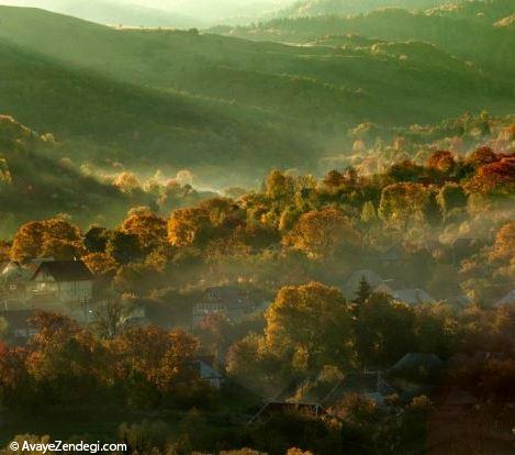  تصاویر دیدنی از طلوع خورشید در روستای زیبا 