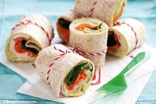 طرز تهیه رول مرغ و سیب زمینی