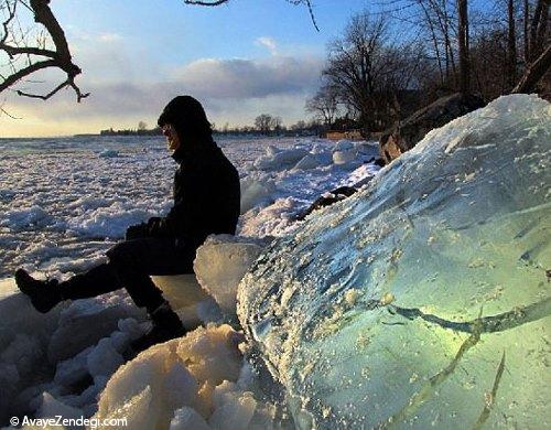  مجسمه یخی اثر دست طبیعت 