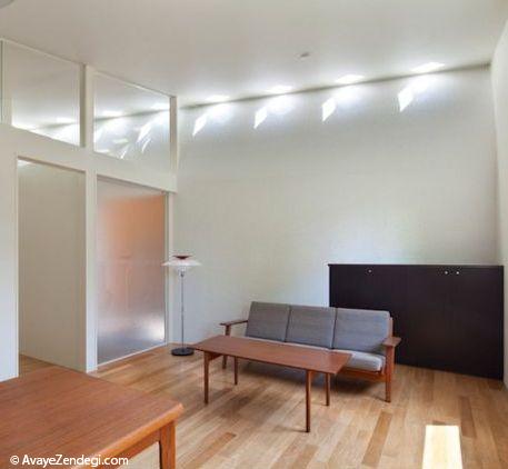 طراحی خانه مدرن ژاپنی با یک تونل 