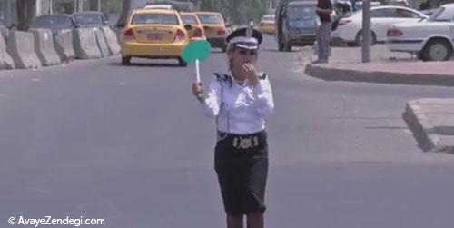تصاویر زنان پلیس راهنمایی و رانندگی در بغداد 