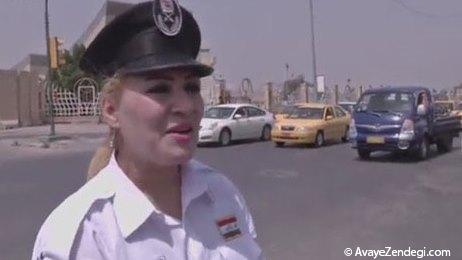 تصاویر زنان پلیس راهنمایی و رانندگی در بغداد 