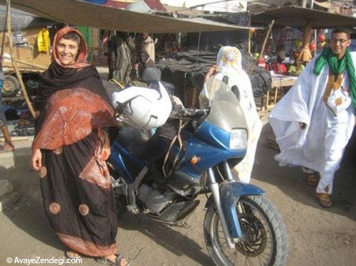 ماجراجویی به سبک زن ایرانی موتورسوار