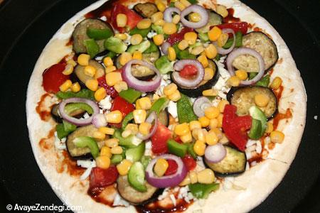 گام به گام با بهترین پیتزا سبزیجات