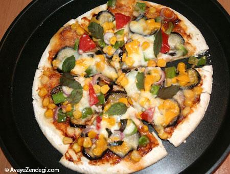گام به گام با بهترین پیتزا سبزیجات