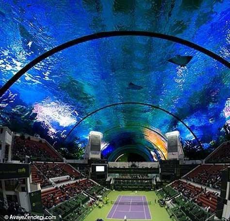 عجیب ترین ورزشگاه تنیس جهان