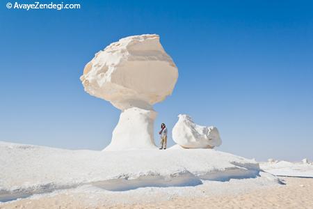 صحرای بیضاء یا کویر سفید در مصر