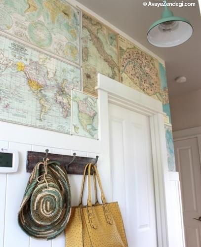 با نقشه های کاغذی، جهان را کاغذ دیواری خانه خود کنید!