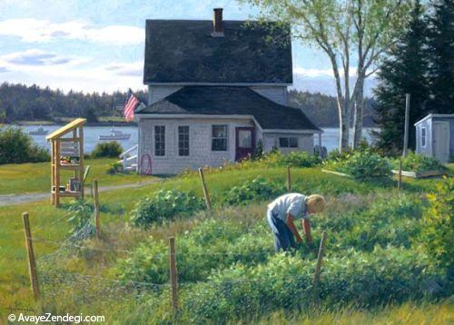 نقاشی های واقعی از زندگی روستایی در آمریکا