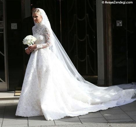 نیکی هیلتون و لباس عروس رویایی اش