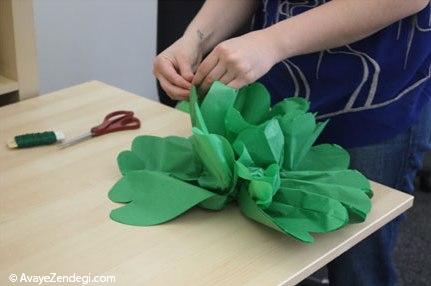 نحوه ساخت گل های کاغذی تزیینی
