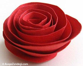ساختن گل رز کاغذی با کمک فرزندتان 