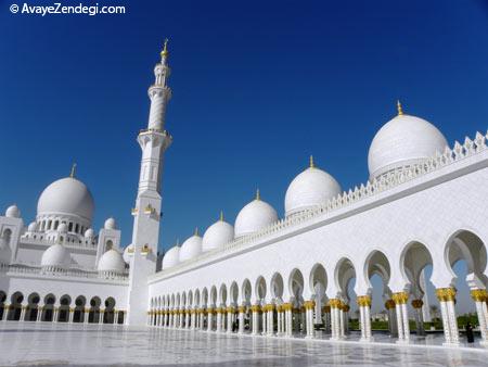 مسجد شیخ زاید در امارات یکی از زیباترین مساجد جهان