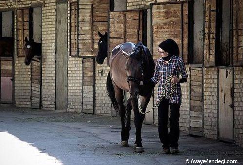 دختر ایرانی با شغلی متفاوت