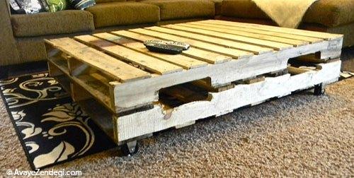 استفاده از پالت های چوبی برای دکوراسیون خانه