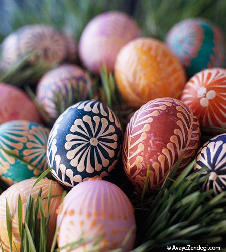 تخم مرغ رنگارنگ عید