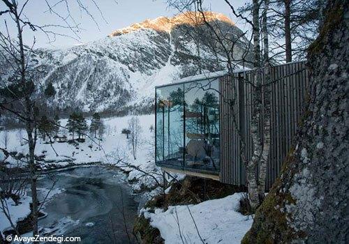 لذت بردن از طبیعت بکر در این هتل متفاوت نروژی