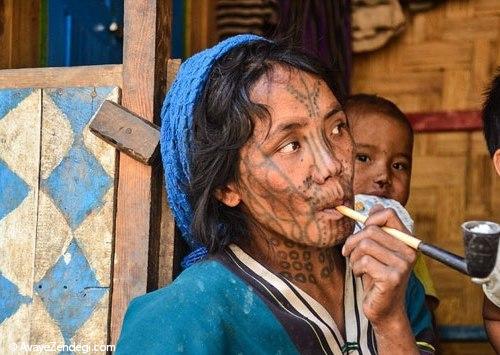آرایش دردناک زنان میانمار