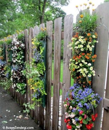 طرح های متفاوت برای تزئین حصارها و دیوارهای حیاط خلوت (1)