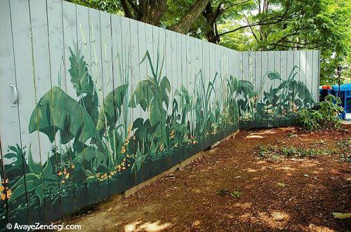 طرح های متفاوت برای تزئین حصارها و دیوارهای حیاط خلوت (2)